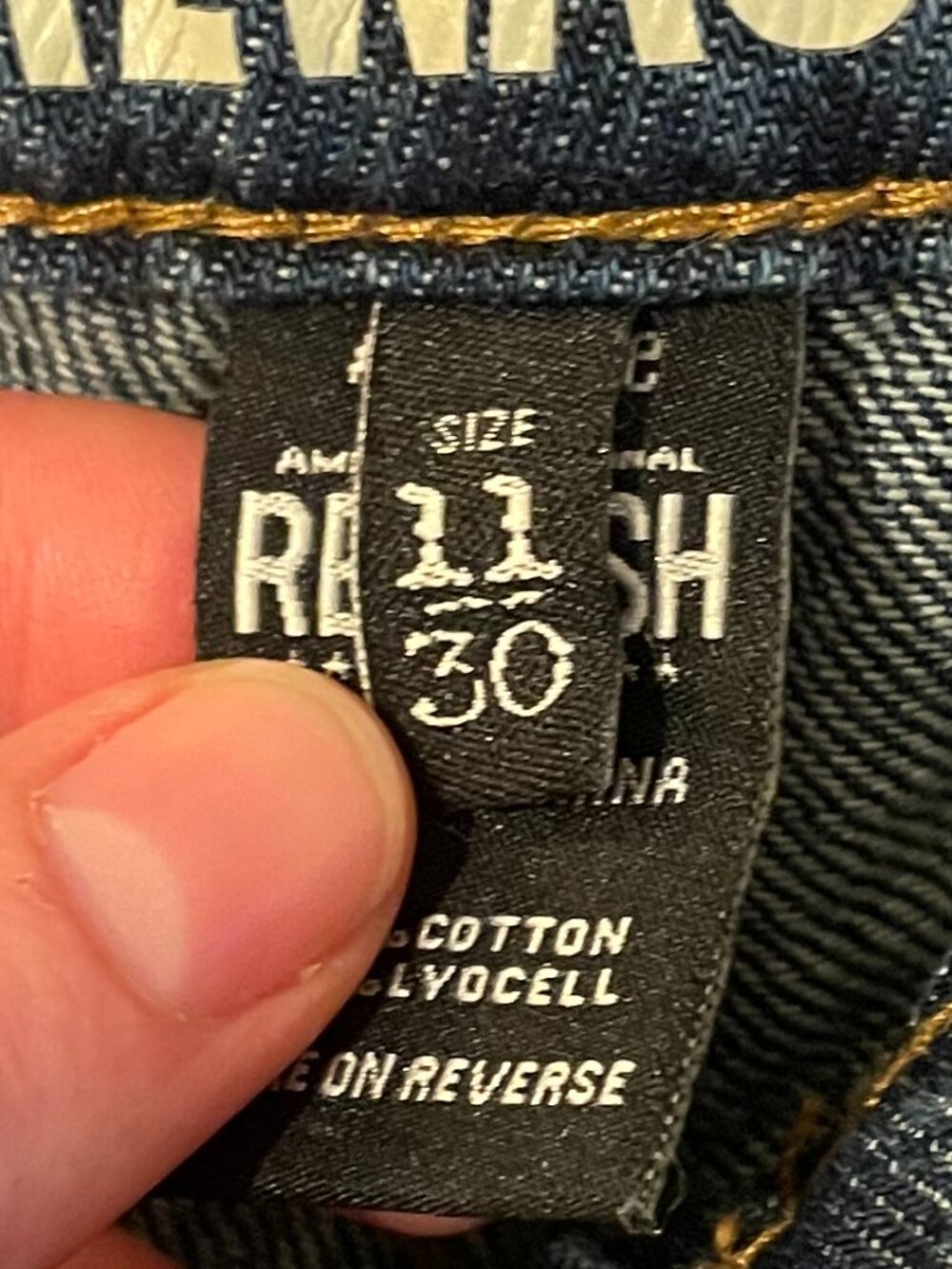 Rewash Brand Los Angeles Wide Leg Jeans Size 11/30 - Picture 5 of 8